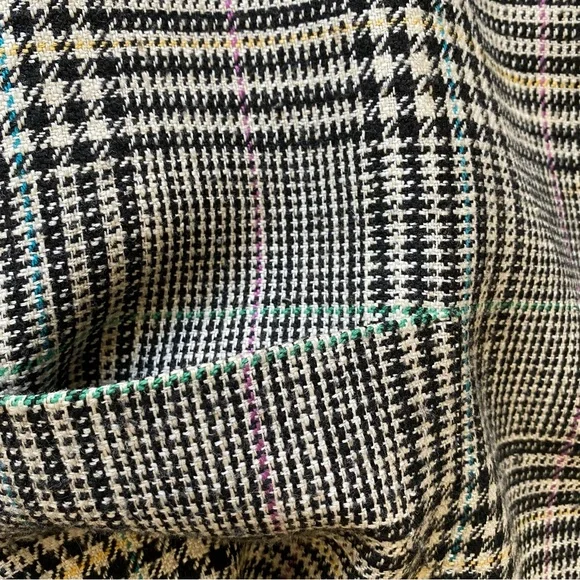 Vintage Morgan Taylor Blazer! Plaid padded jacket w/ pockets. Sz: 14 - Picture 4 of 16